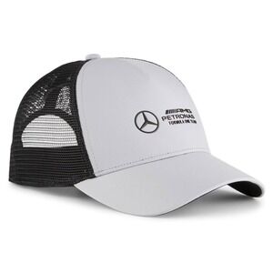 Team PUMA 2024 MercedesAMG-Petronas Formula 1 Trucker Cap Adjustable Silver‎ OS
